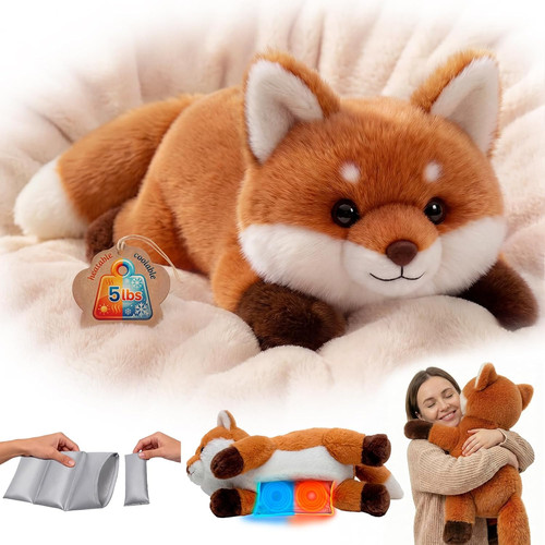 Weighted teddy fox - plush,, heat