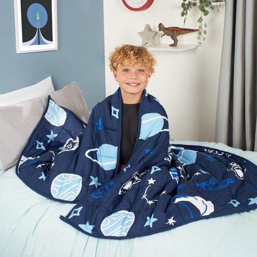 Kids space weighted blanket - space,