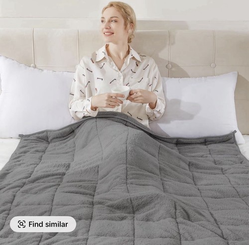 Teddy fleece weighted blanket - teddy,