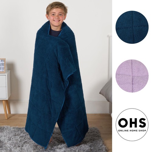 Teddy fleece weighted blanket - fleece,