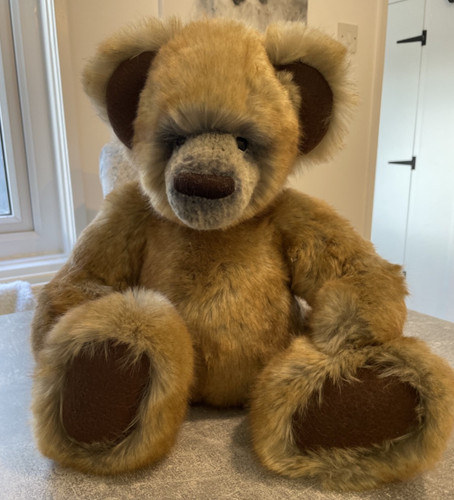 Handmade faux fur teddy bear - faux,