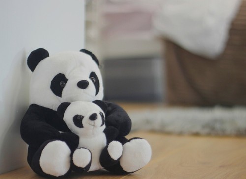 Large panda door stop heavy - panda,